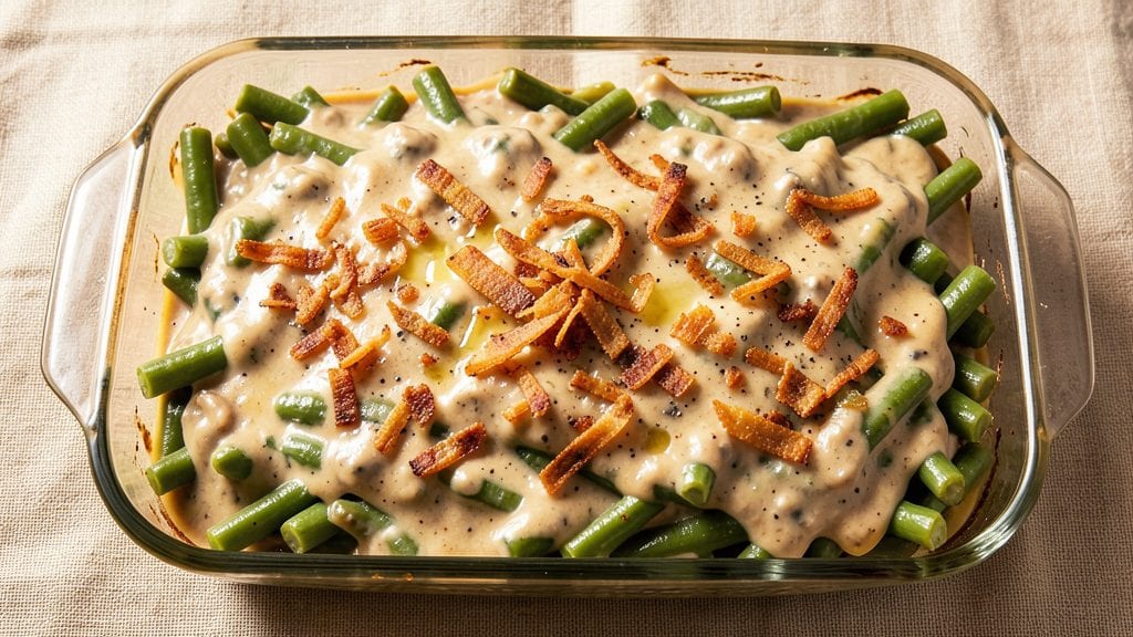 Campbell's Canned Green Beans Casserole Recipe: Nostalgic Creamy Crunch in One Dish