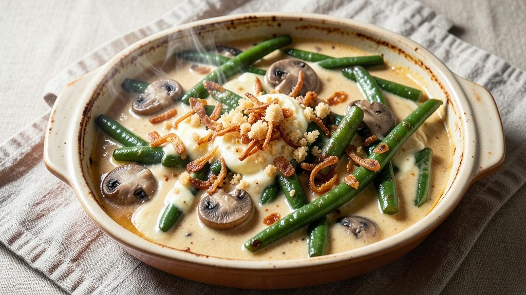 Campbell's Cream of Mushroom Green Bean Casserole Recipe: Crispy Top, Creamy Layer Magic