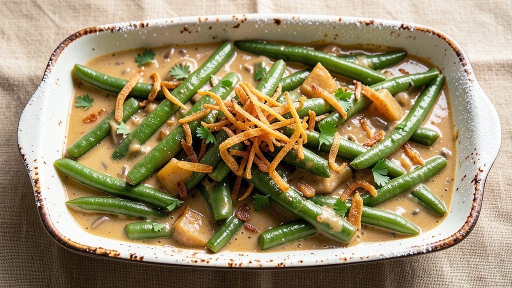 Campbell's Green Beans Casserole Recipe With Canned Green Beans: Nostalgic Creamy Crunch in One Bowl
