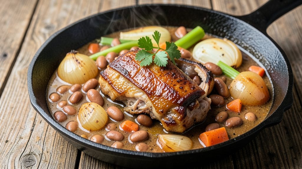 Canned Pinto Beans and Ham Hock Recipe: Smoky-Sweet Collagen-Rich Stew in One Pot