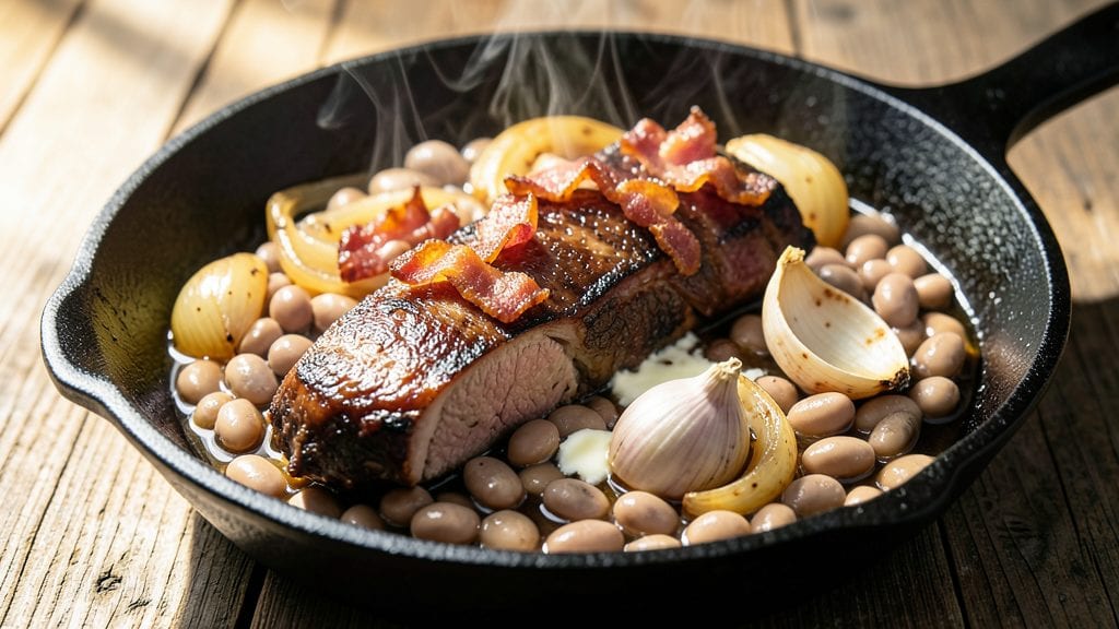 Ham Hock and Navy Beans Recipe: Smoky Molasses Depth With Bacon Crunch