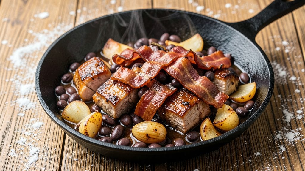 Jacob's Cattle Beans Recipe: Smoky Bacon Crunch Over Molasses-Kissed Depth