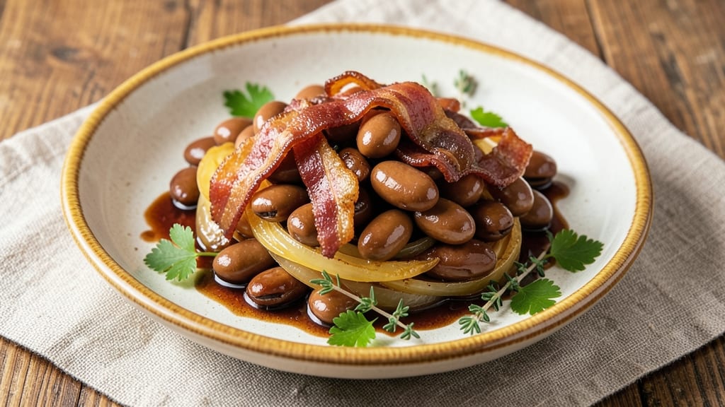 October Beans Recipe: Molasses-Kissed Crunch With Bacon Bites