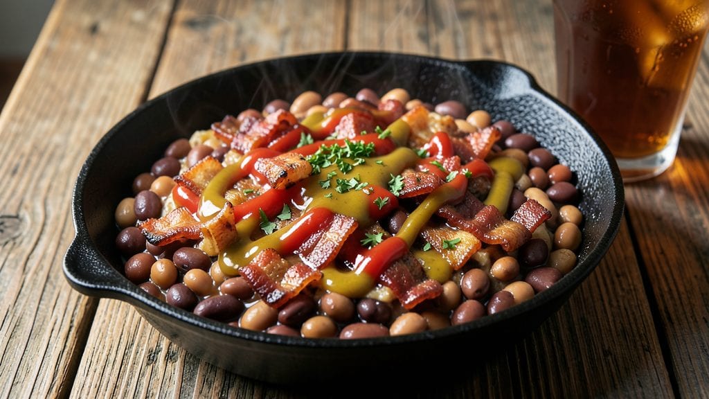 Old Fashioned Baked Beans Recipe: Molasses-Kissed Smokiness With Crispy Bacon Crown