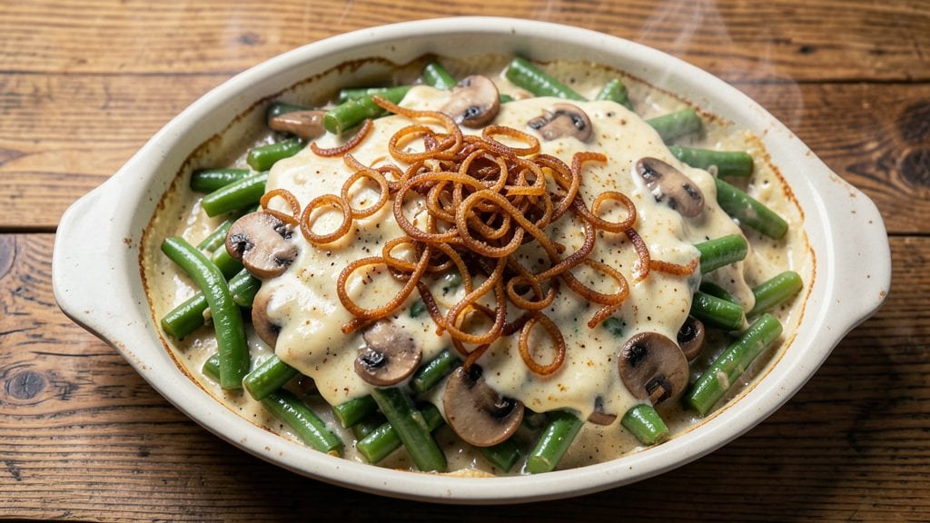 Old Fashioned French's Green Bean Casserole Recipe: Nostalgic Crunch-Top Comfort