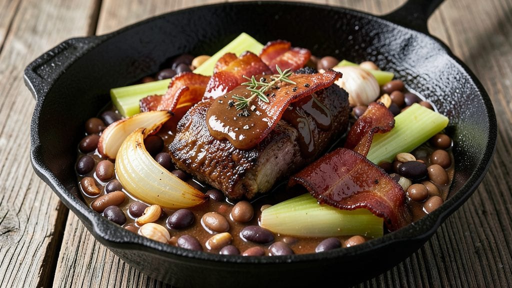 Paula Deen's Ham Hock and Beans Recipe: Smoky Bacon-Infused Richness in One Pot