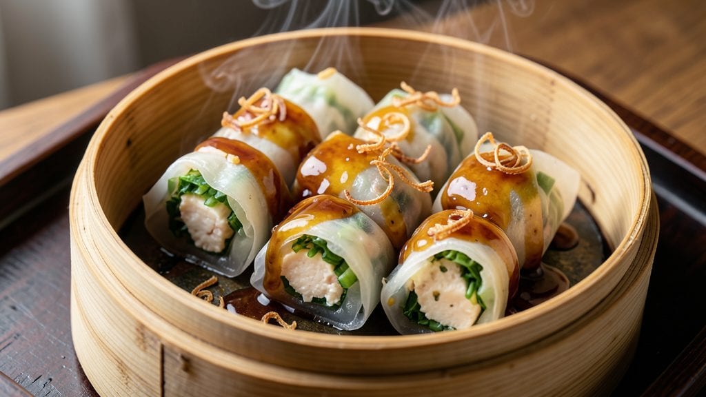 Steamed Bean Curd Roll Dim Sum Recipe: Silky Silken Centers Wrapped in Delicate Parchment