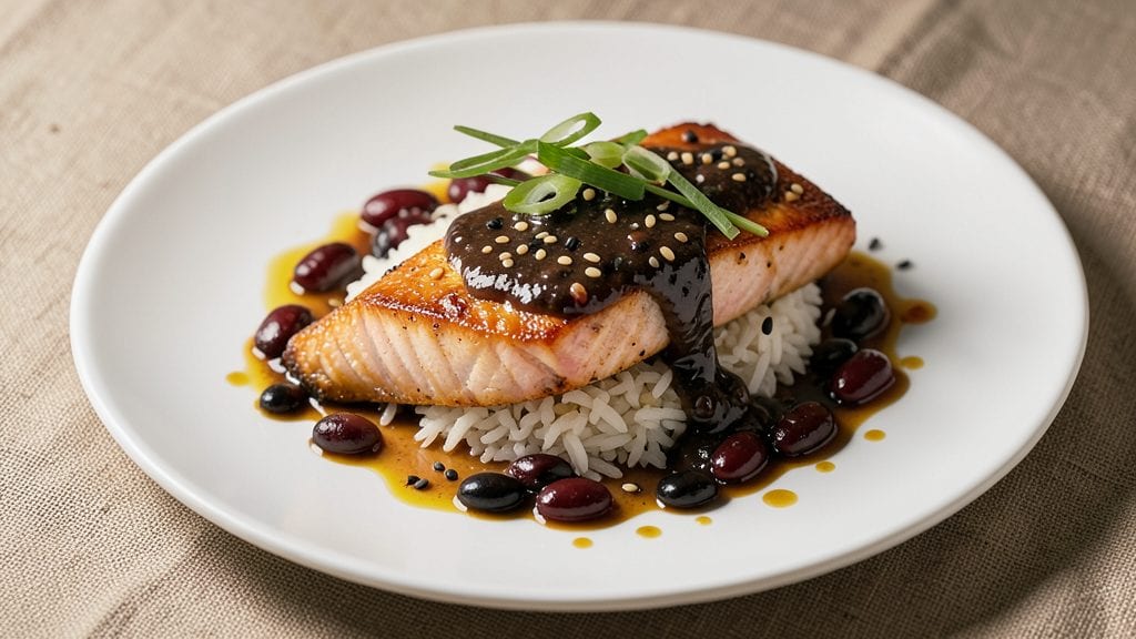 Steamed Salmon With Black Bean Sauce Recipe: Silky Sauce and Flaky Fish Harmony